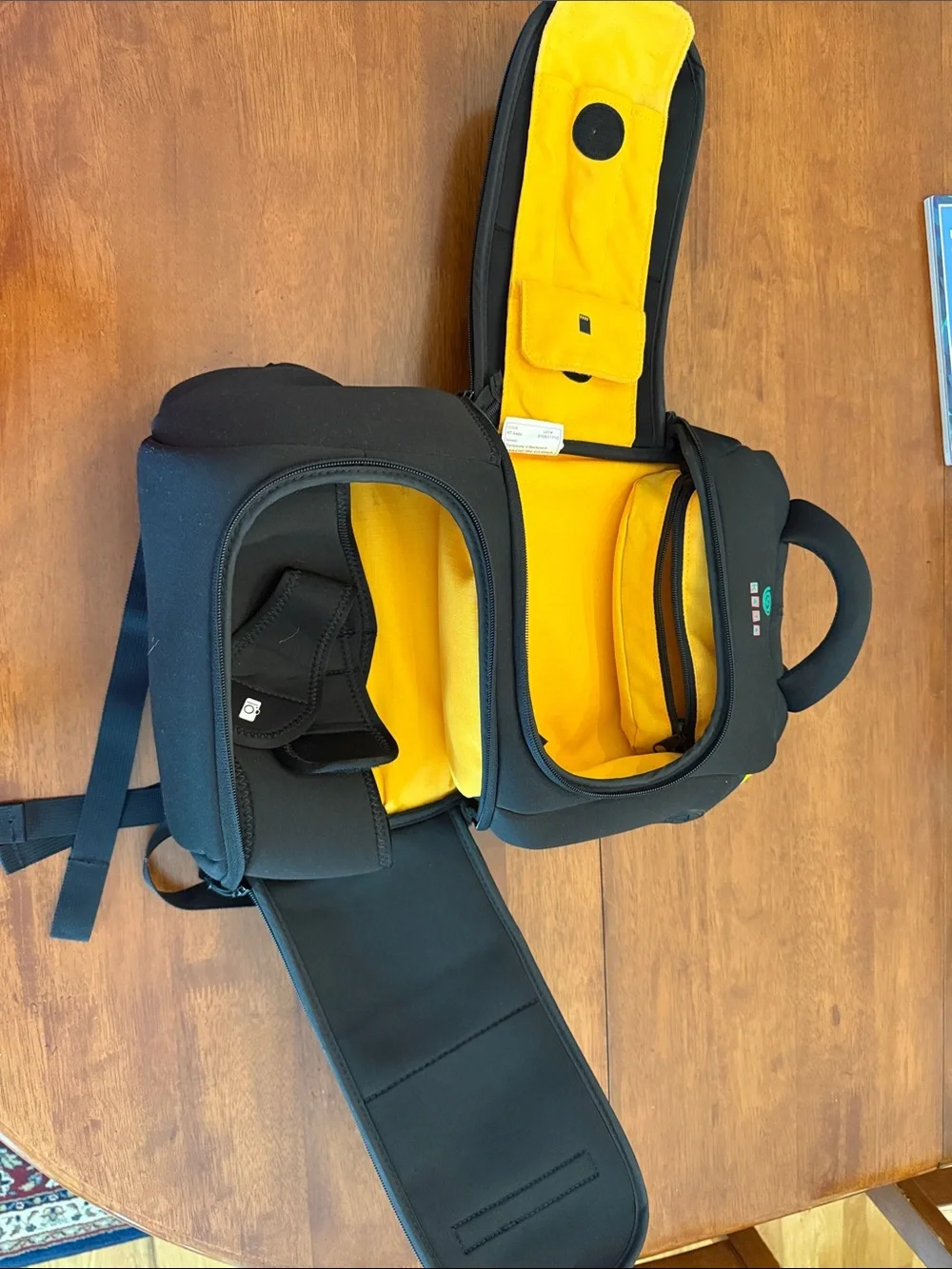 Kata sensitivity V Black Camera Backpack with Yellow Interior - Camera Bag